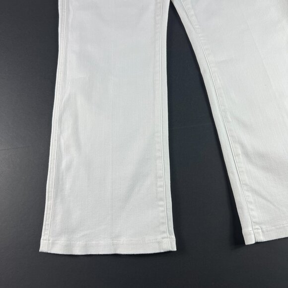 Spanx Jeans Women's Extra Large Pull On Kick Flare High Rise White Stretch Denim - Picture 4 of 16